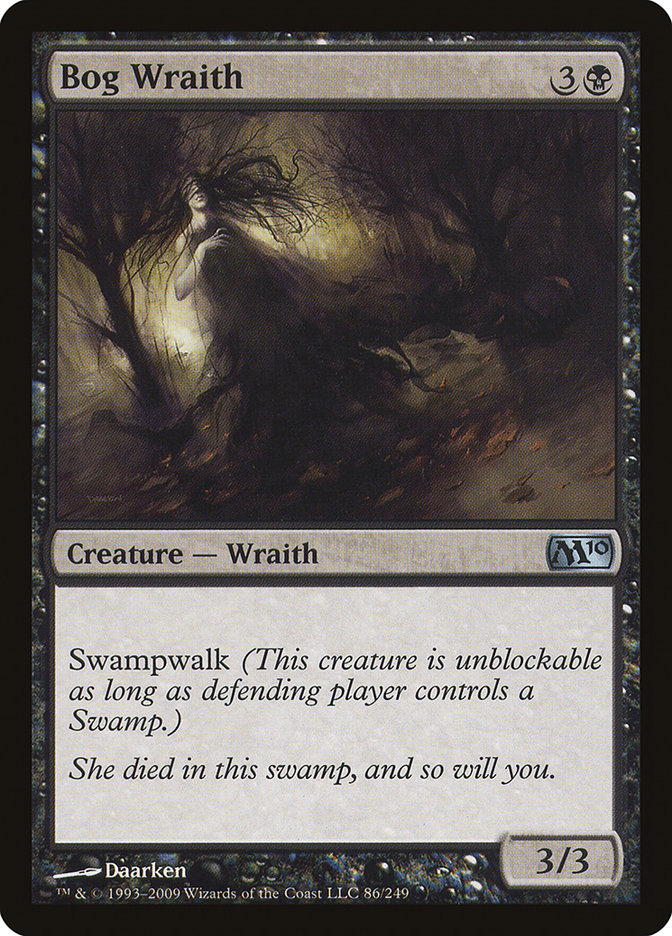 Bog Wraith - (Foil): Magic 2010