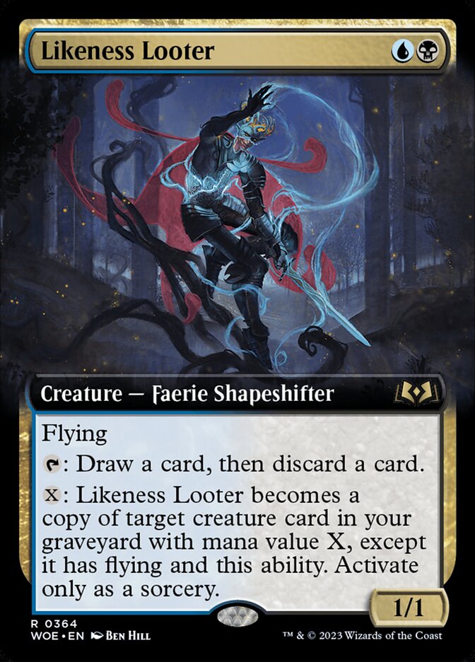 Likeness Looter (Extended Art) - (Foil): Wilds of Eldraine