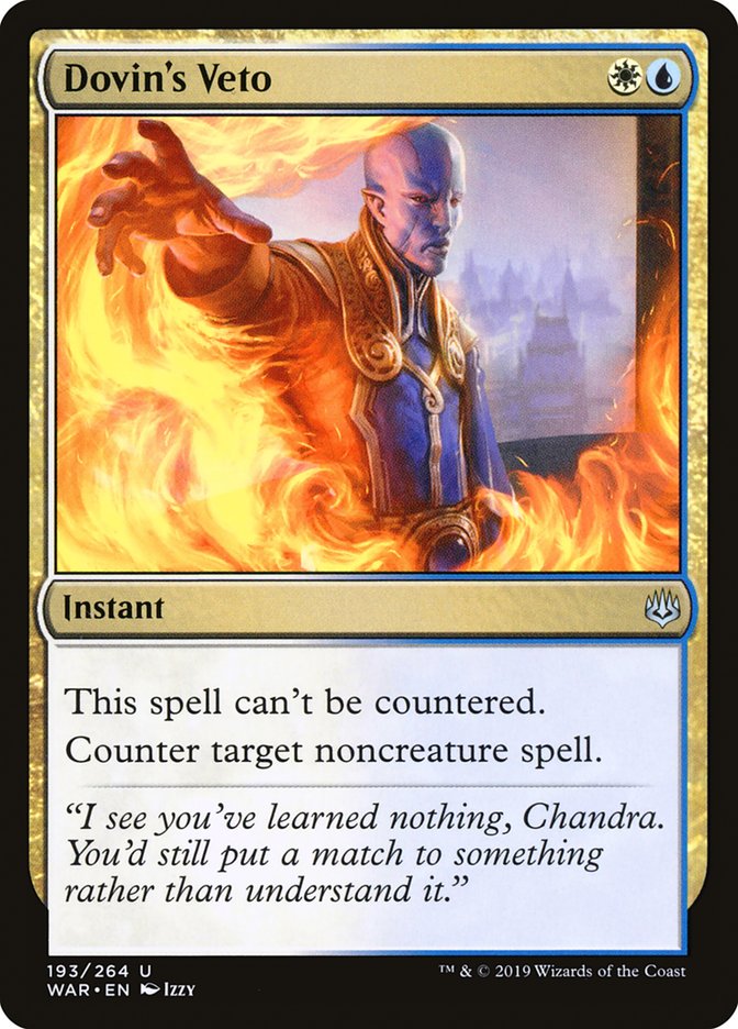 Dovin's Veto - (Foil): War of the Spark