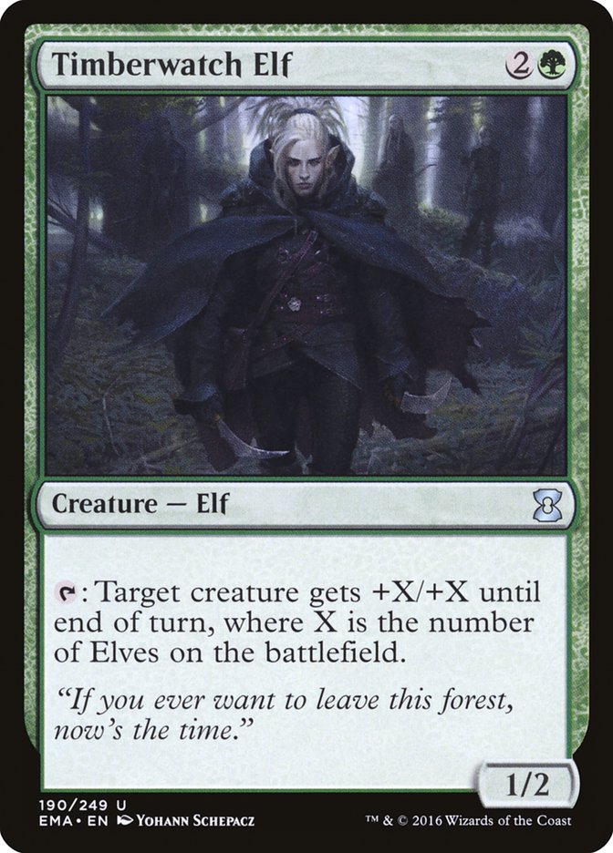 Timberwatch Elf - (Foil): Eternal Masters