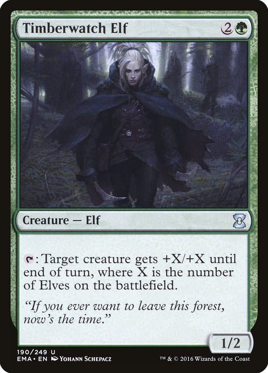 Timberwatch Elf - (Foil): Eternal Masters