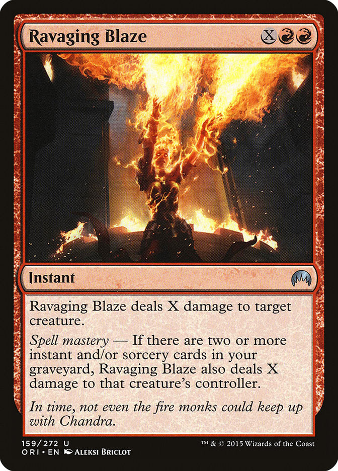 Ravaging Blaze - (Foil): Magic Origins