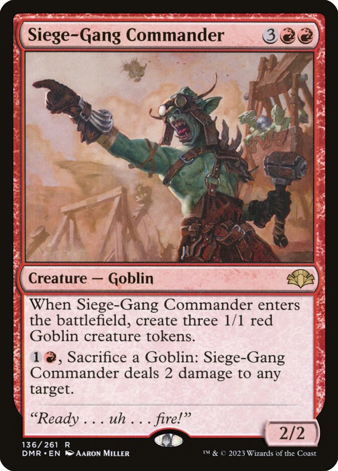 Siege-Gang Commander: Dominaria Remastered