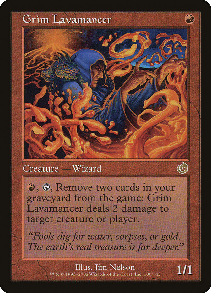 Grim Lavamancer - (Foil): Torment