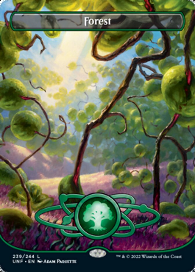 Forest (#239) (Borderless) - (Foil): Unfinity