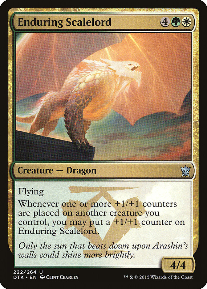 Enduring Scalelord - (Foil): Dragons of Tarkir