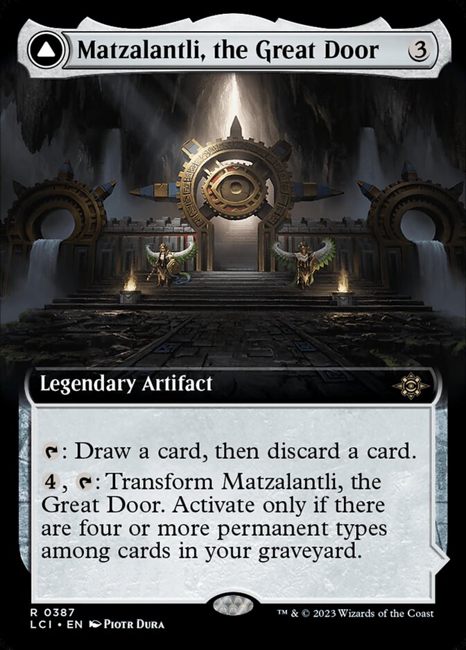 Matzalantli, the Great Door // The Core (Extended Art) - (Foil): Lost Caverns of Ixalan