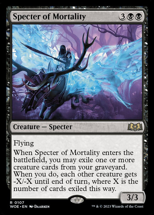Specter of Mortality - (Foil): Wilds of Eldraine