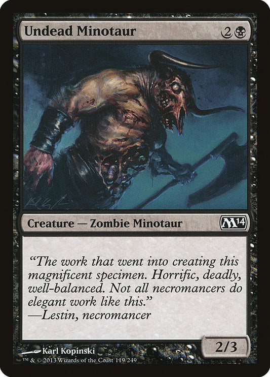 Undead Minotaur - (Foil): Magic 2014