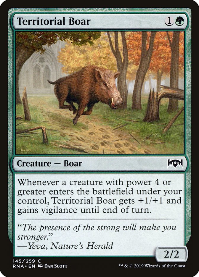 Territorial Boar: Ravnica Allegiance