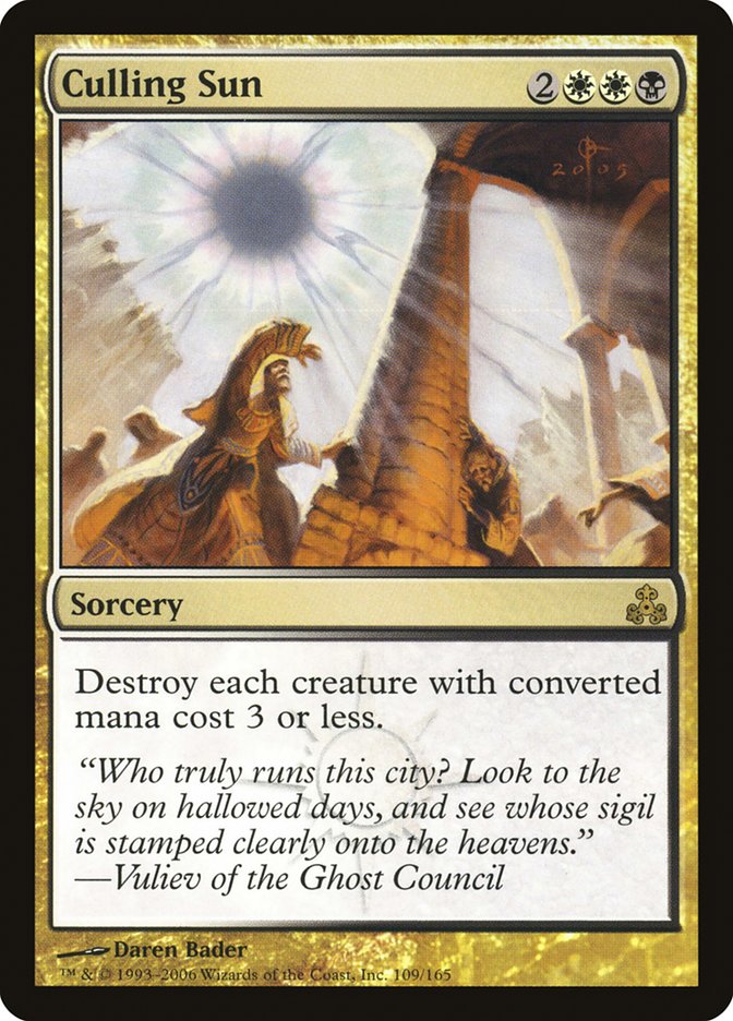 Culling Sun - (Foil): Guildpact
