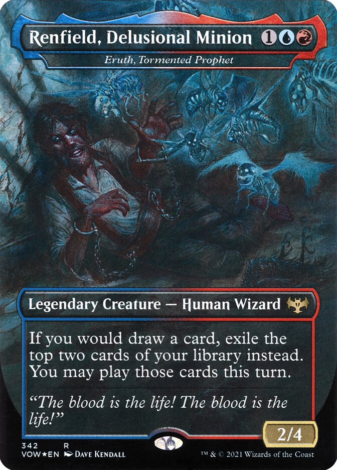 Eruth, Tormented Prophet (Renfield, Delusional Minion) (Dracula Series) - (Foil): Innistrad: Crimson Vow