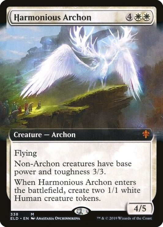 Harmonious Archon (Extended Art) - (Foil): Throne of Eldraine