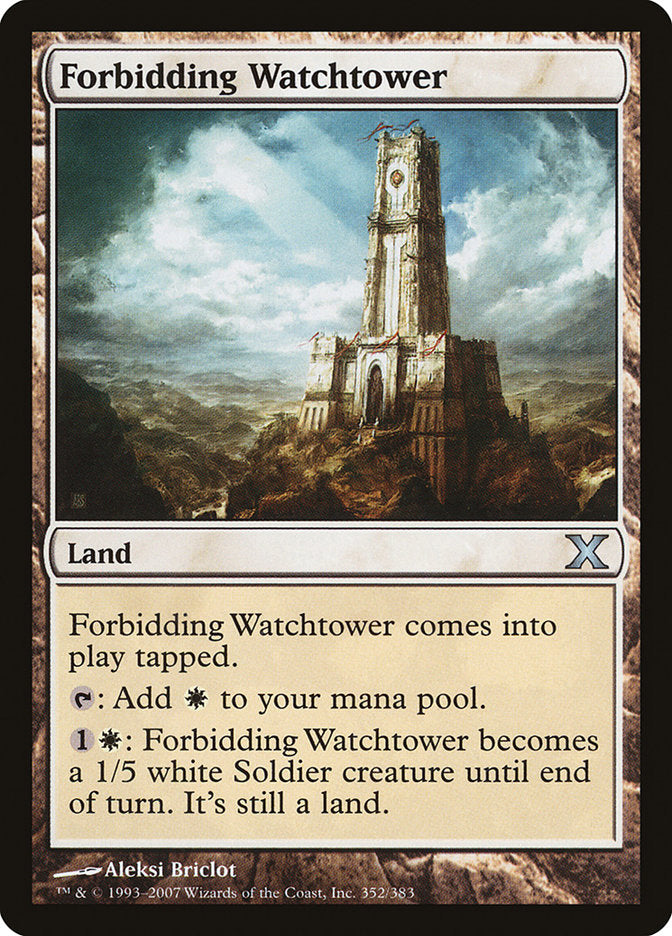 Forbidding Watchtower - (Foil): Tenth Edition