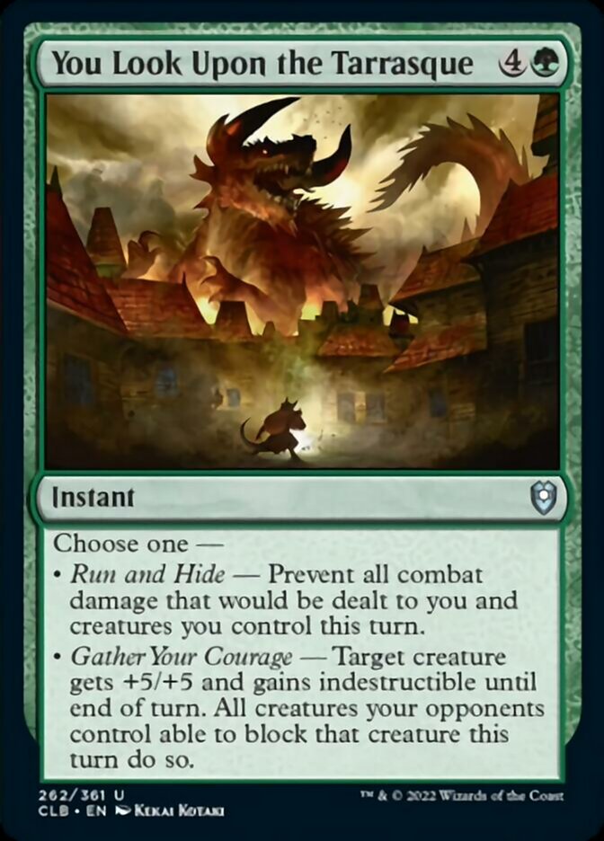 You Look Upon the Tarrasque - (Foil): Commander Legends: Battle for Baldur's Gate