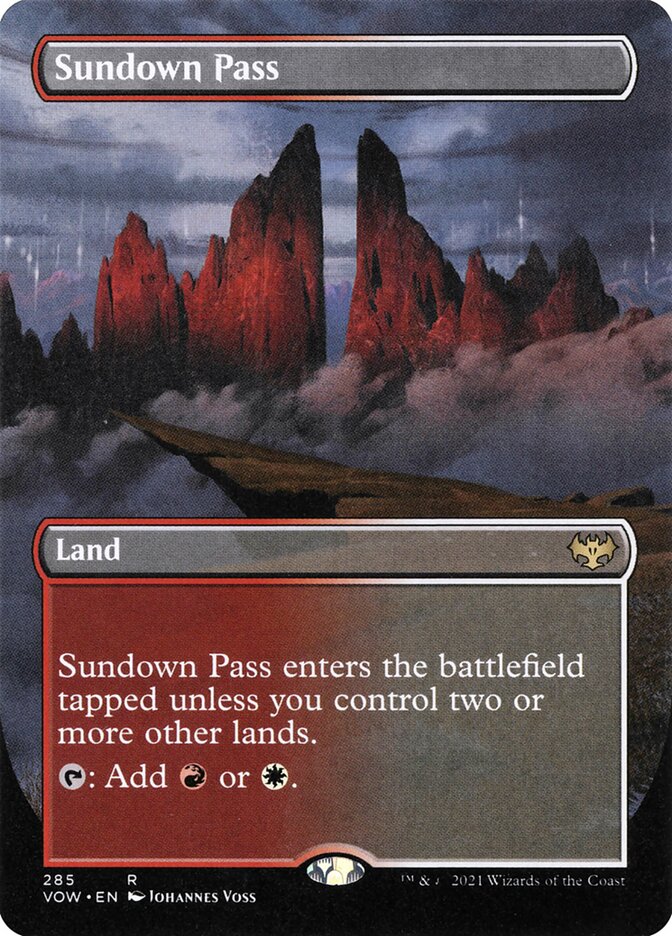 Sundown Pass (Borderless): Innistrad: Crimson Vow
