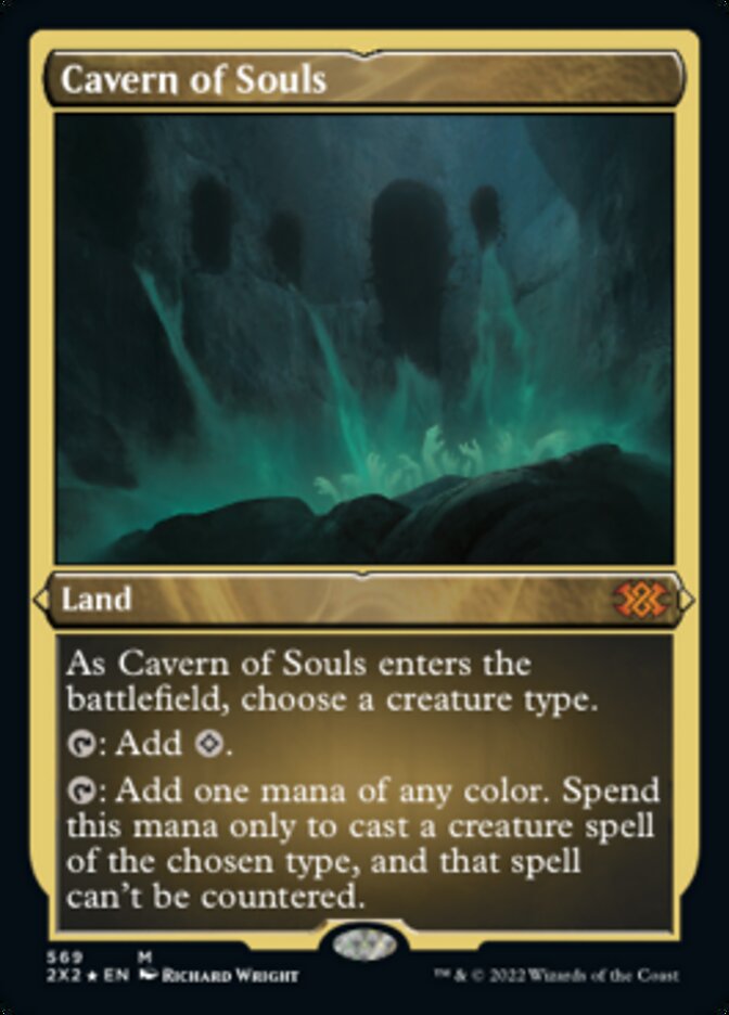 Cavern of Souls (Foil Etched) - (Foil): Double Masters 2022