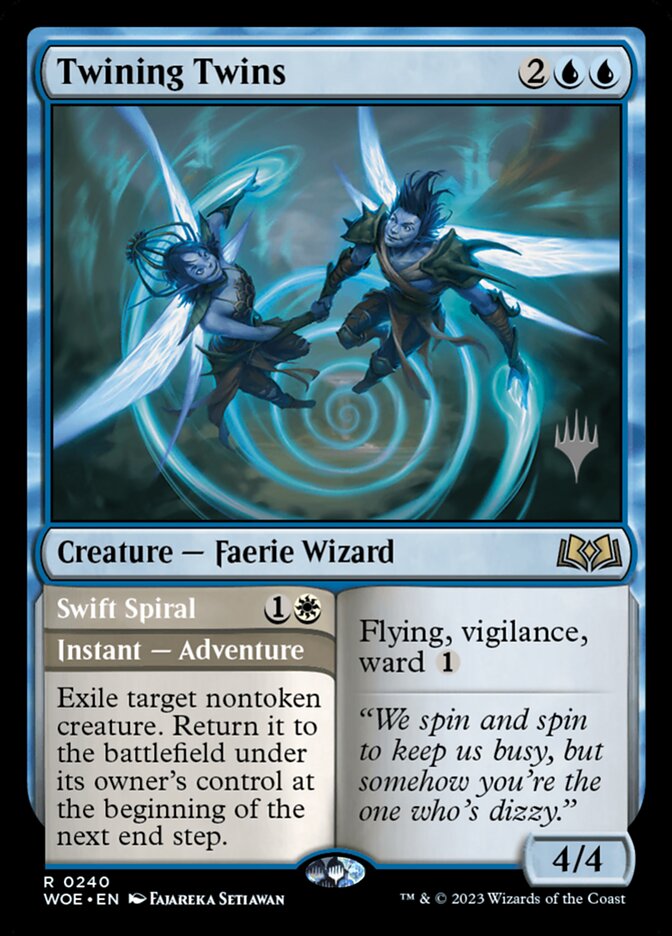 Twining Twins // Swift Spiral (Promo Pack) (Wilds of Eldraine) - (Foil): Wilds of Eldraine Promos