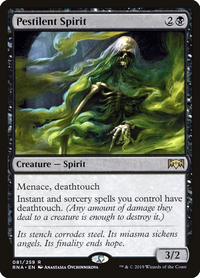 Pestilent Spirit - (Foil): Ravnica Allegiance