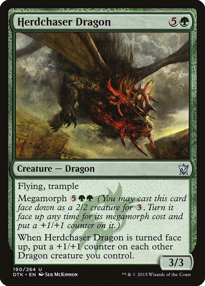 Herdchaser Dragon - (Foil): Dragons of Tarkir