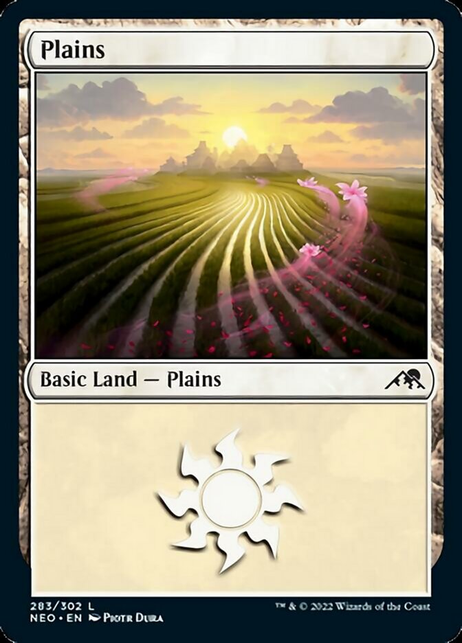 Plains (#283) - (Foil): Kamigawa: Neon Dynasty