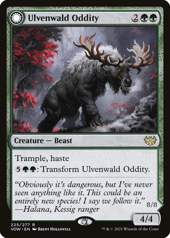 Ulvenwald Oddity // Ulvenwald Behemoth - (Foil): Innistrad: Crimson Vow