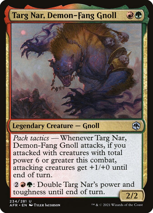 Targ Nar, Demon-Fang Gnoll - (Foil): Adventures in the Forgotten Realms