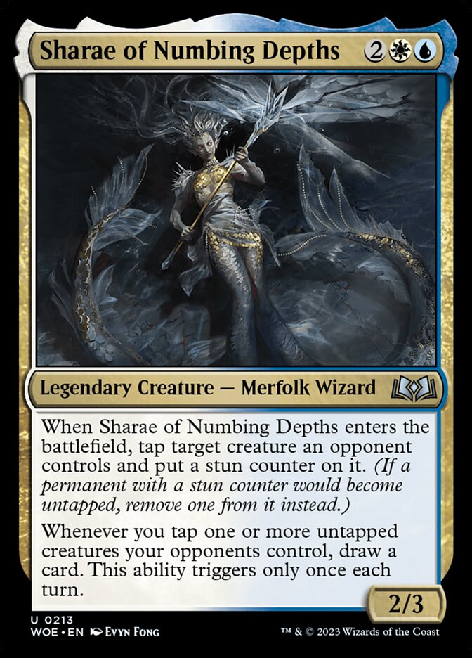 Sharae of Numbing Depths - (Foil): Wilds of Eldraine