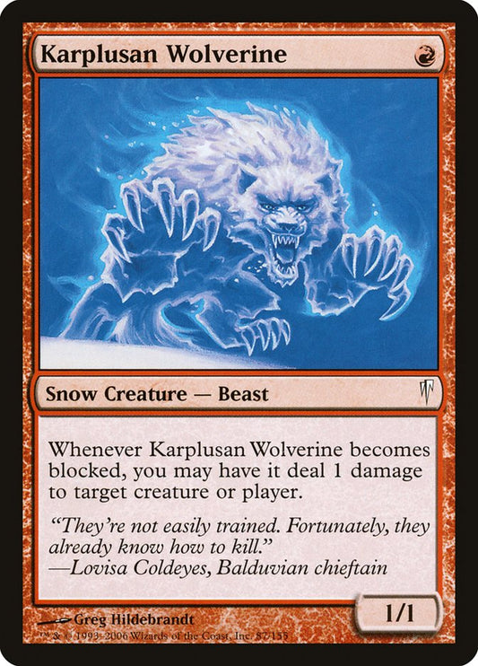 Karplusan Wolverine: Coldsnap
