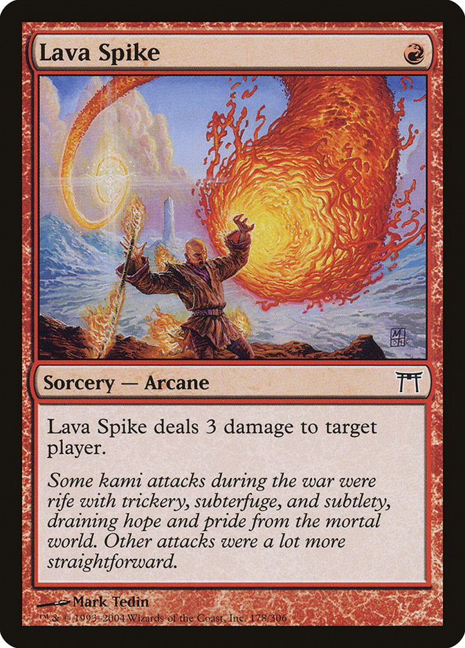 Lava Spike: Champions of Kamigawa