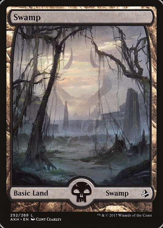 Swamp (#252) (Full Art) - (Foil): Amonkhet