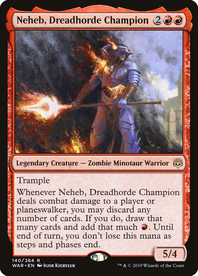Neheb, Dreadhorde Champion - (Foil): War of the Spark