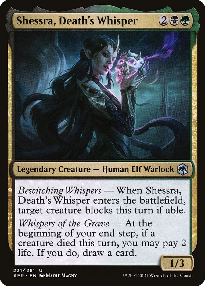 Shessra, Death's Whisper - (Foil): Adventures in the Forgotten Realms