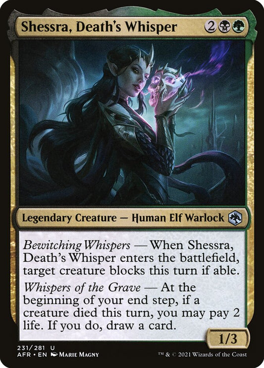 Shessra, Death's Whisper - (Foil): Adventures in the Forgotten Realms