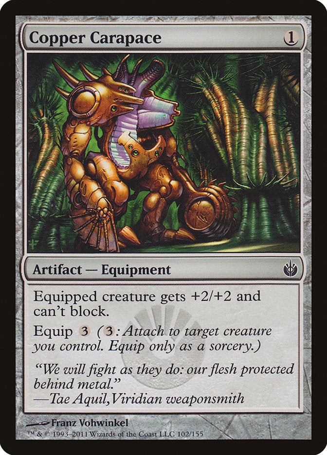 Copper Carapace - (Foil): Mirrodin Besieged
