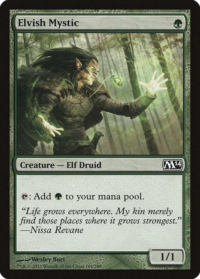 Elvish Mystic - (Foil): Magic 2014