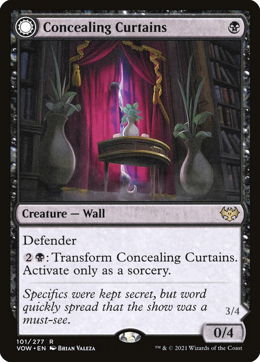 Concealing Curtains // Revealing Eye - (Foil): Innistrad: Crimson Vow