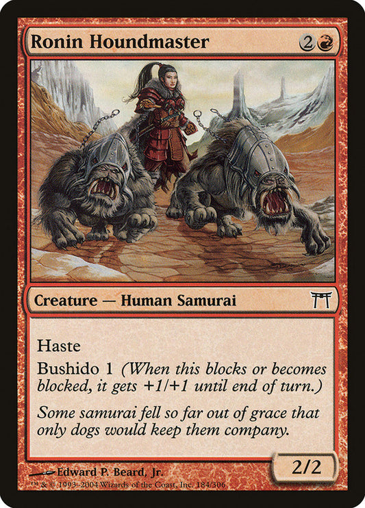 Ronin Houndmaster - (Foil): Champions of Kamigawa