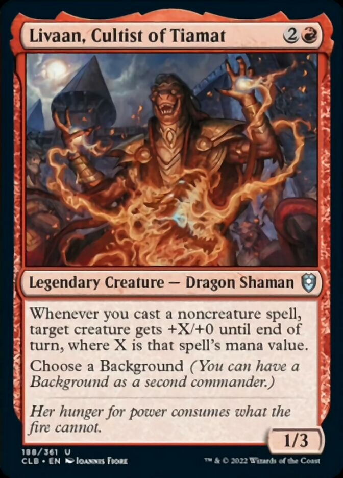 Livaan, Cultist of Tiamat: Commander Legends: Battle for Baldur's Gate