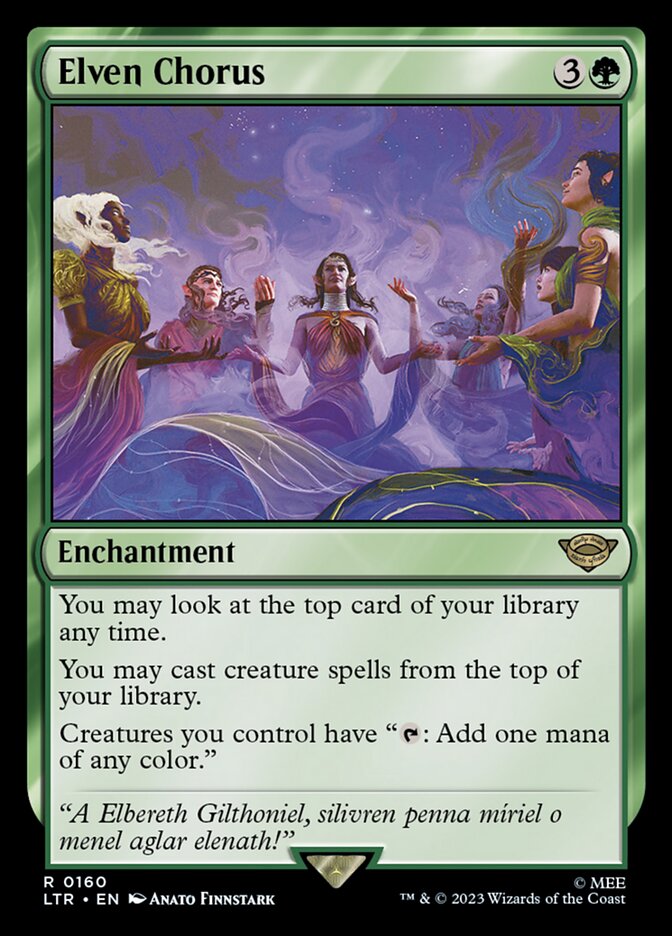 Elven Chorus - (Foil): The Lord of the Rings: Tales of Middle-earth