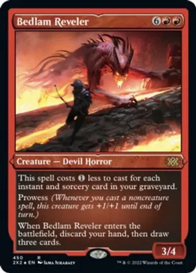Bedlam Reveler (Foil Etched) - (Foil): Double Masters 2022