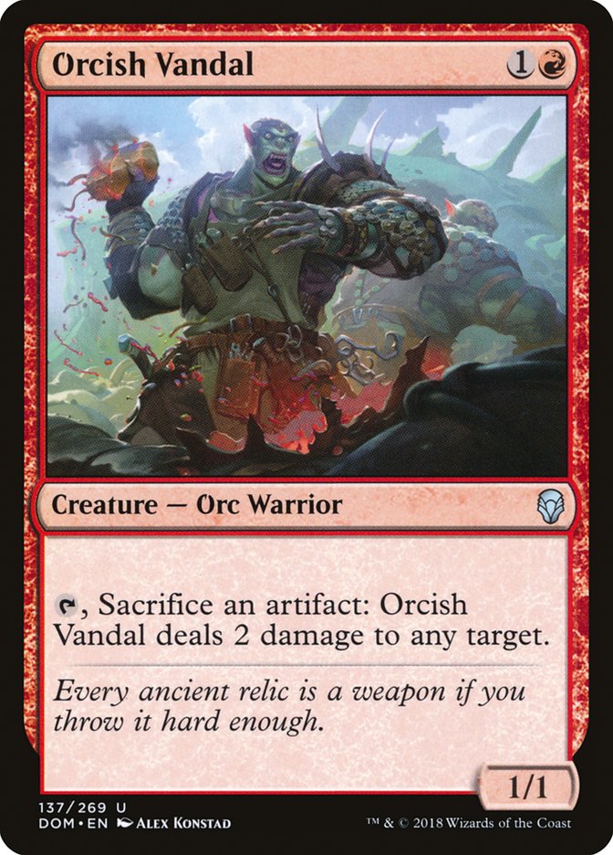 Orcish Vandal: Dominaria