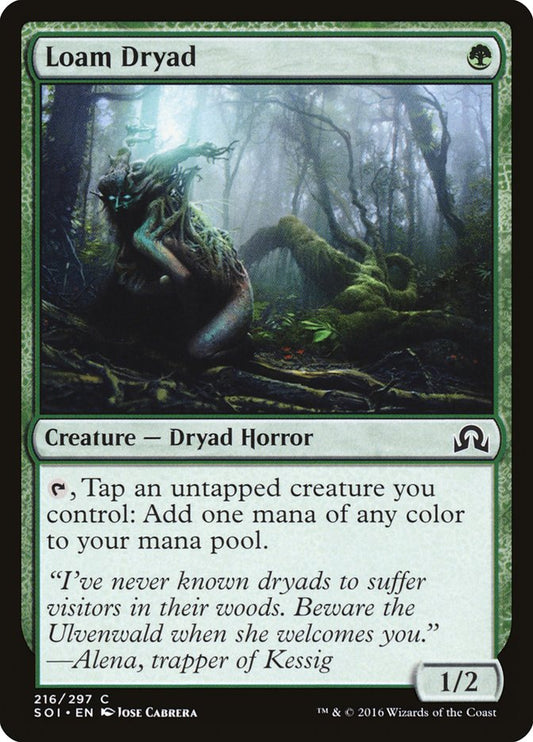 Loam Dryad - (Foil): Shadows over Innistrad