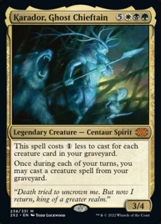 Karador, Ghost Chieftain - (Foil): Double Masters 2022