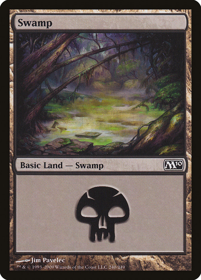 Swamp (#240) - (Foil): Magic 2010