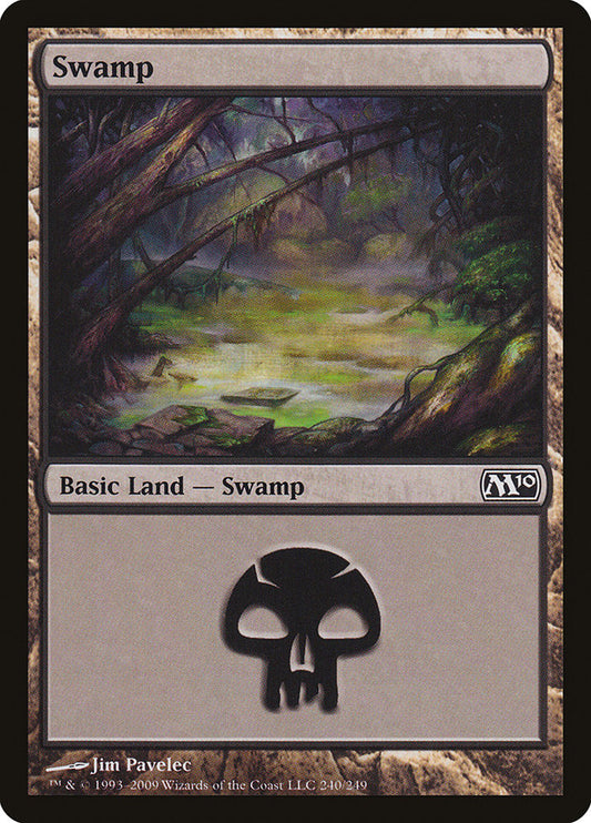 Swamp (#240) - (Foil): Magic 2010