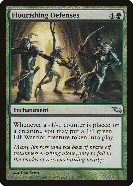 Flourishing Defenses - (Foil): Shadowmoor