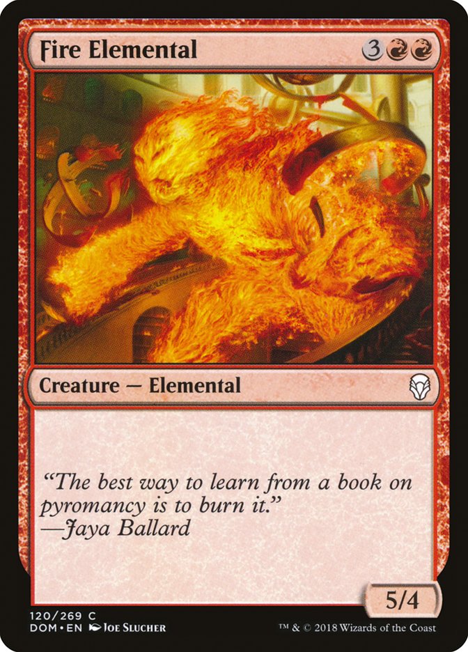 Fire Elemental - (Foil): Dominaria