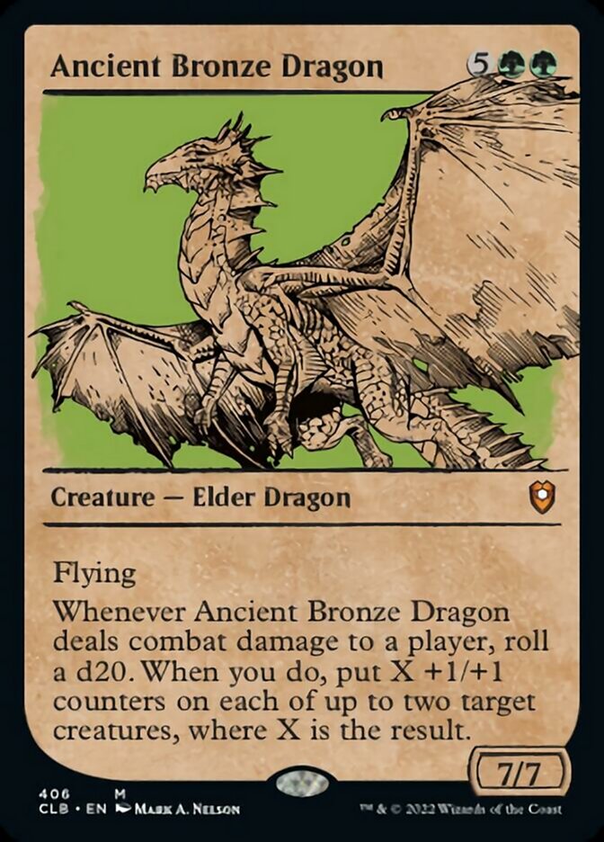 Ancient Bronze Dragon (Showcase) - (Foil): Commander Legends: Battle for Baldur's Gate