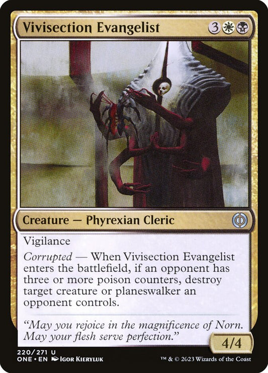 Vivisection Evangelist: Phyrexia: All Will Be One